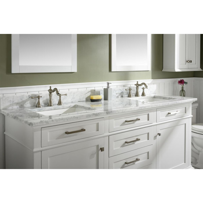 Beachcrest Home Danbury 72'' Freestanding Double Bathroom Vanity with Vanity Top & Reviews